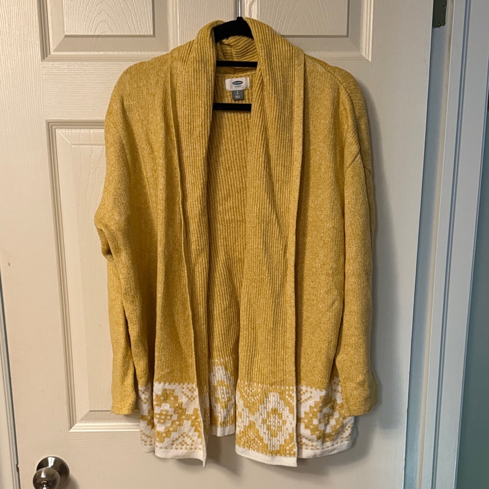 Old Navy Mustard Knit Cardigan
